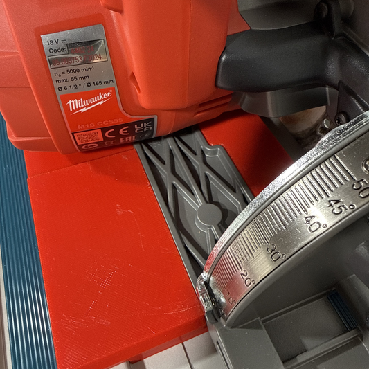 Milwaukee M18 CCS55 Track Saw Guide Rail Adapter – Fits Makita Guide Rail | 3MF Digital Download