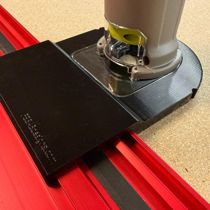 Router Adapter for Ryobi RTR18C | Fits Milwaukee GR1400 Rail | STL + 3MF Digital Files
