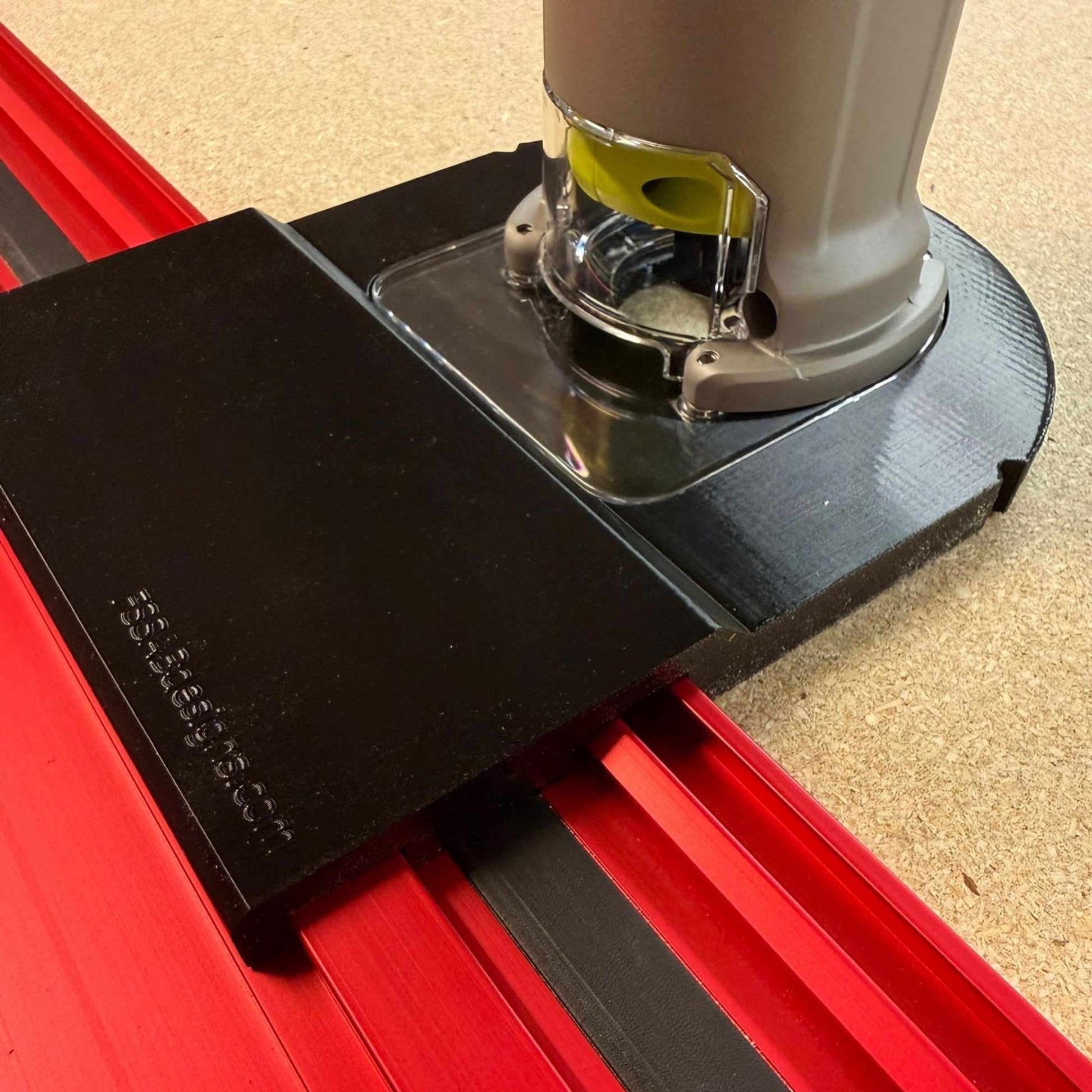 Ryobi RTR18 Router Adapter | Fits Milwaukee GR1400 Guide Rail | STL + 3MF Digital File