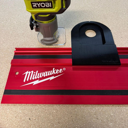 Router Adapter for Ryobi RTR18C | Fits Milwaukee GR1400 Rail | STL + 3MF Digital Files