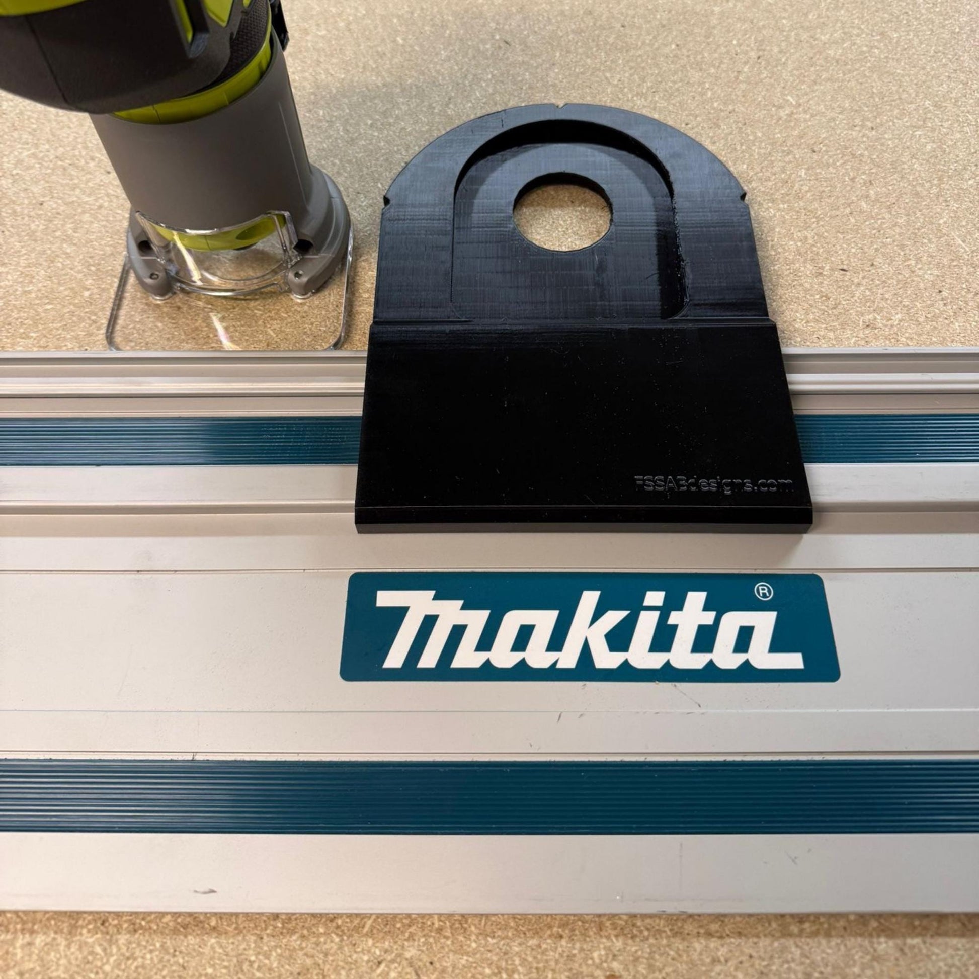 Ryobi RTR18 Router Adapter | Fits Makita Guide Rail | STL + 3MF Digital File