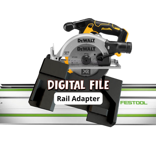 DeWalt Track Saw Adapter for Festool Guide Rails | STL + 3MF Digital File