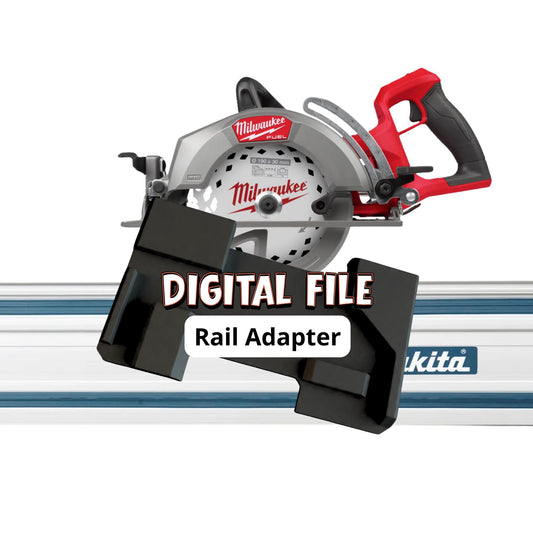 Milwaukee M18 Track Saw Adapter for Makita Rail | STL + 3MF File
