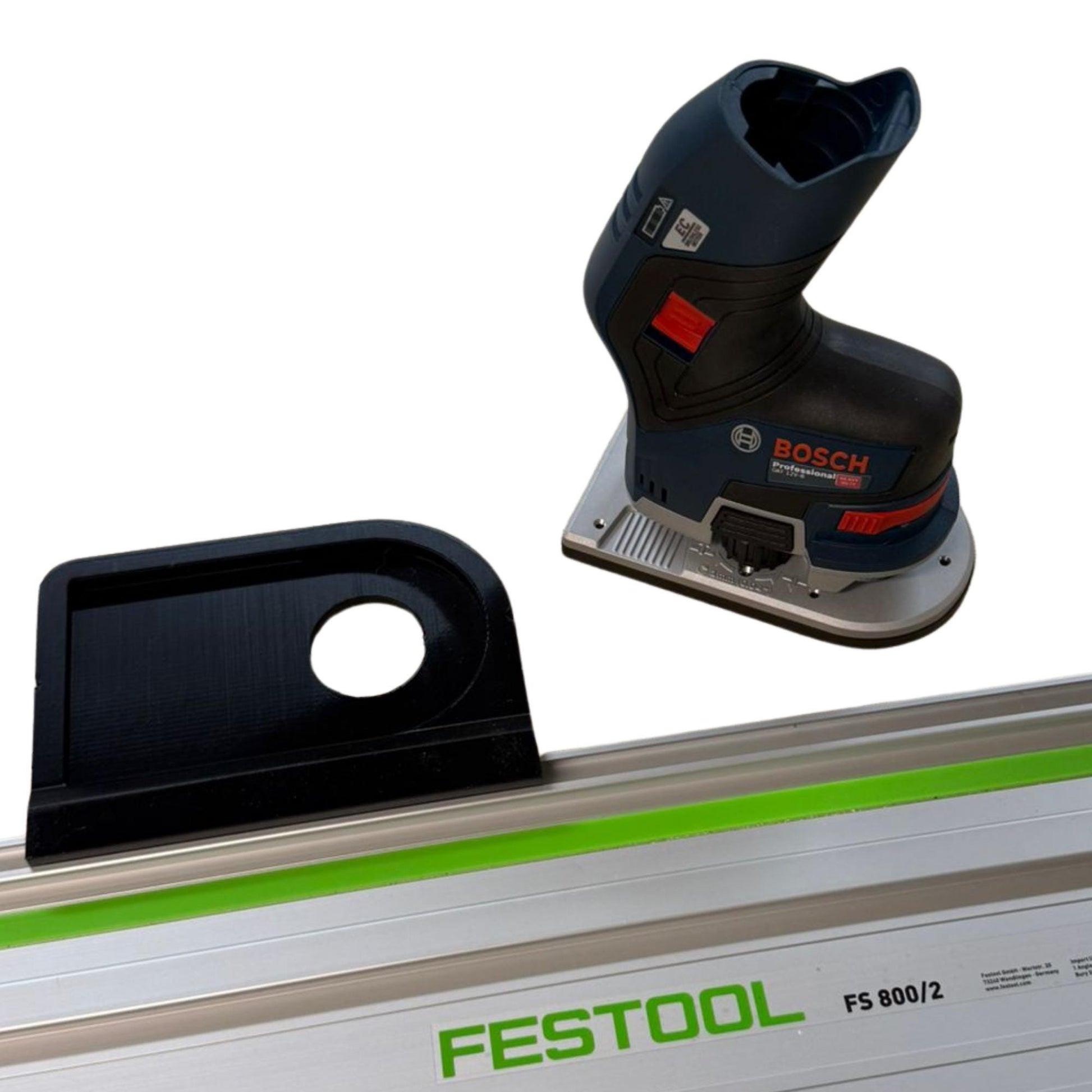 Router Adapter for Bosch GKF 12V | Fits Festool Guide Rail | STL + 3MF Digital Files