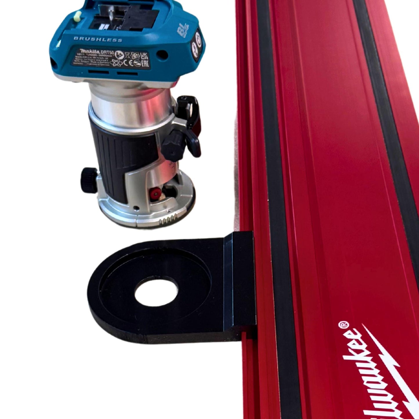 Router Adapter for Makita DRT50Z | Fits Milwaukee GR1400 Rail | STL + 3MF Digital Files