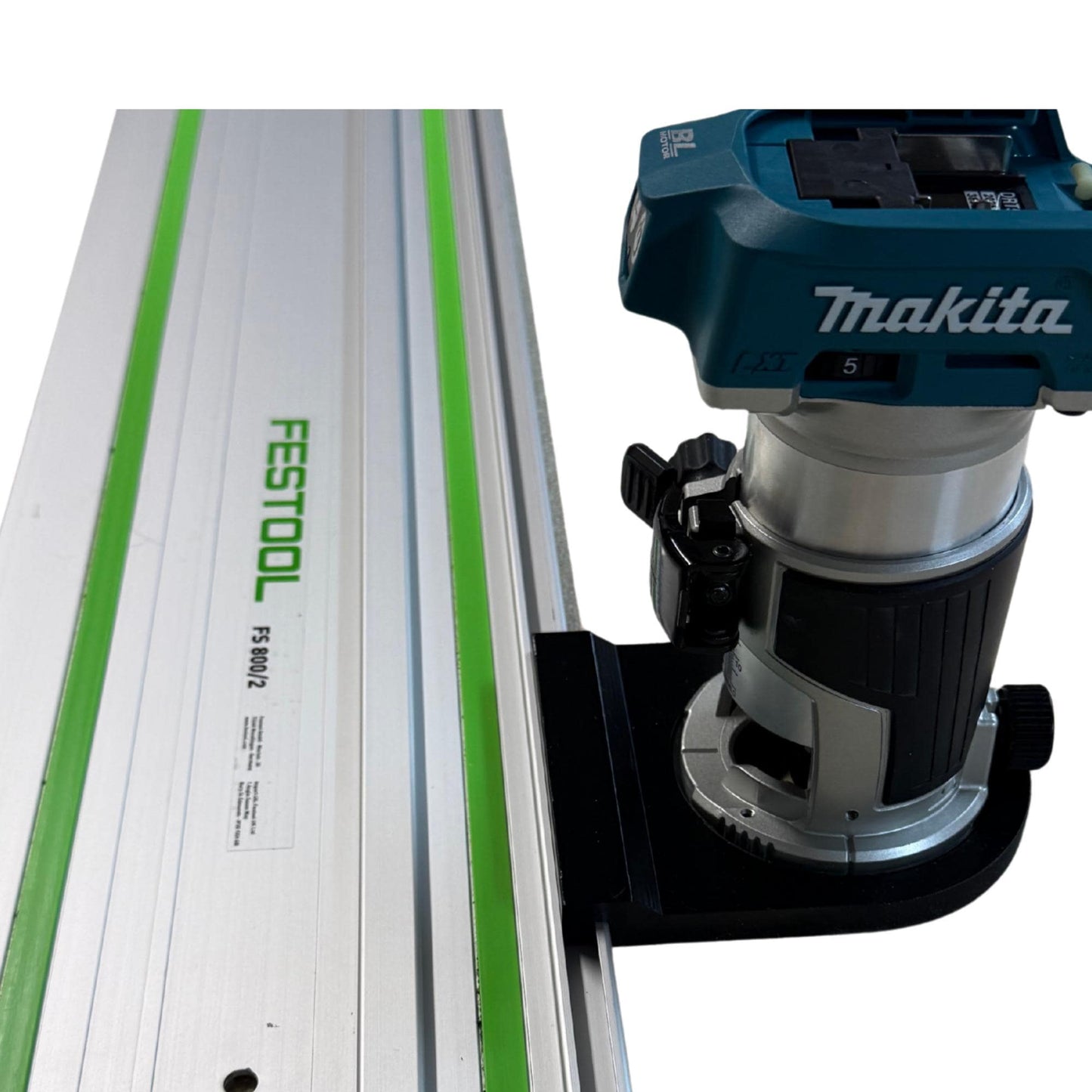 Router Adapter for Makita DRT50Z | Fits Festool Guide Rail | STL + 3MF Digital Files