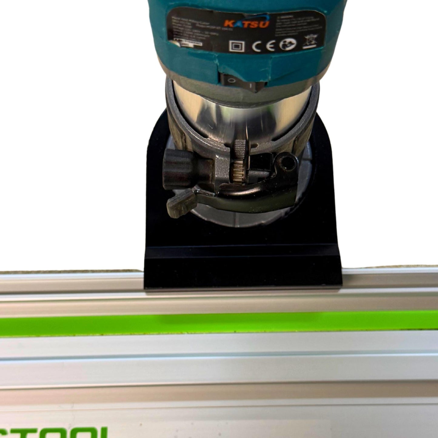 Router Adapter for KATSU Trim Router | Fits Festool Guide Rail | STL + 3MF Digital Files