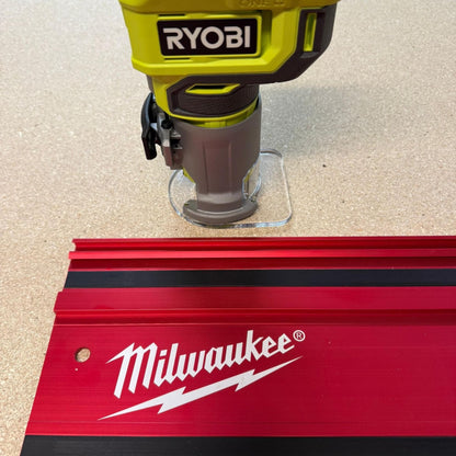 Ryobi RTR18 Router Adapter | Fits Milwaukee GR1400 Guide Rail | STL + 3MF Digital File