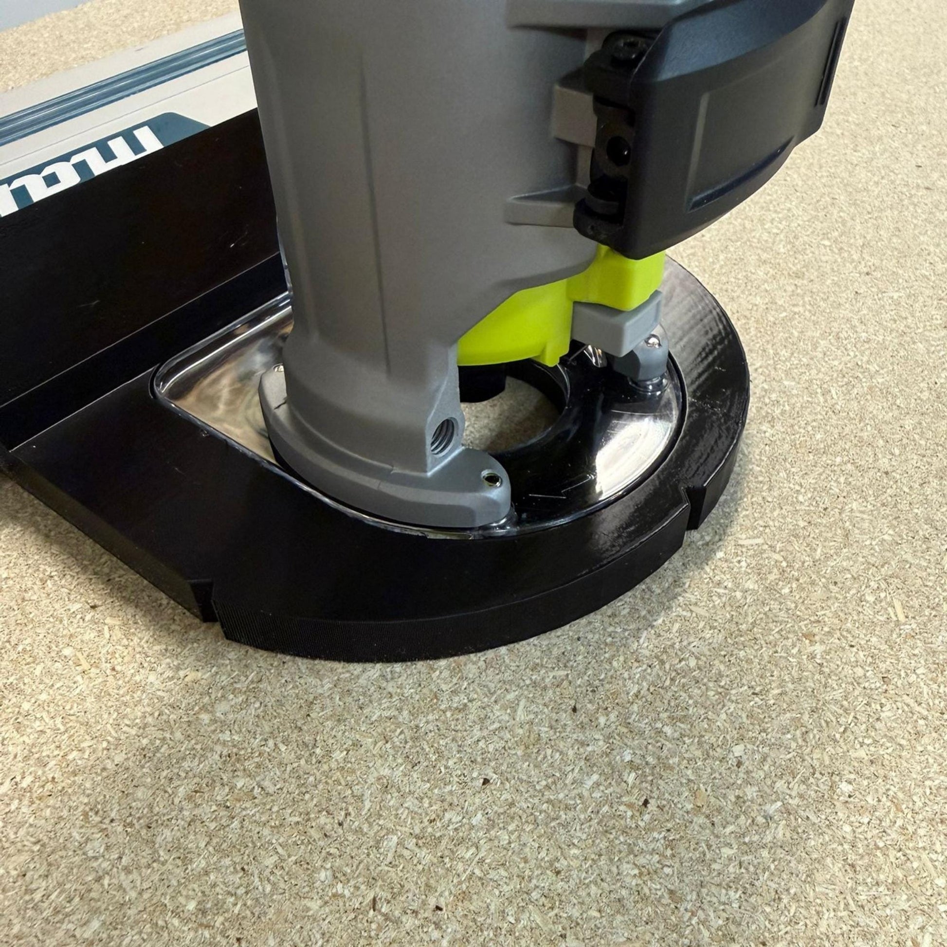 Router Adapter for Ryobi RTR18C | Fits Makita Guide Rail | STL + 3MF Digital Files