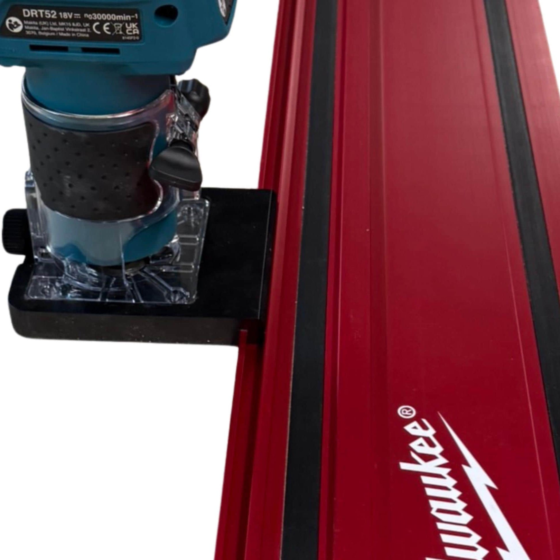 Router Adapter for Makita DRT52 | Fits Milwaukee GR1400 Guide Rail | Digital STL + 3MF Files