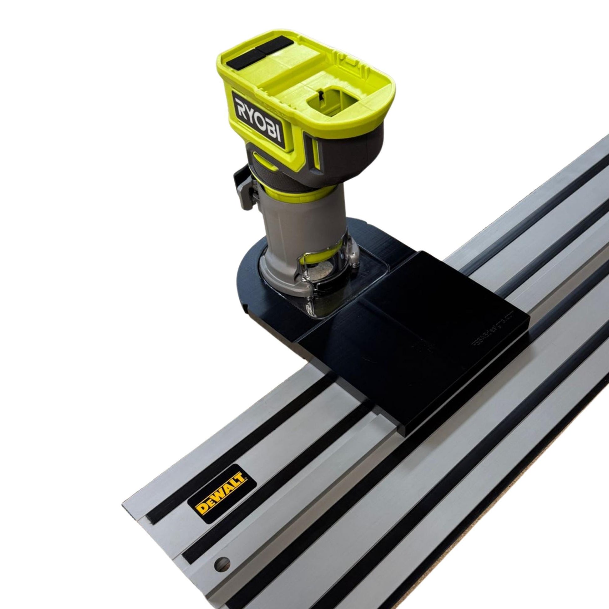 Ryobi RTR18 Router Adapter | Fits DeWalt Guide Rail | STL Digital Track Jig Files