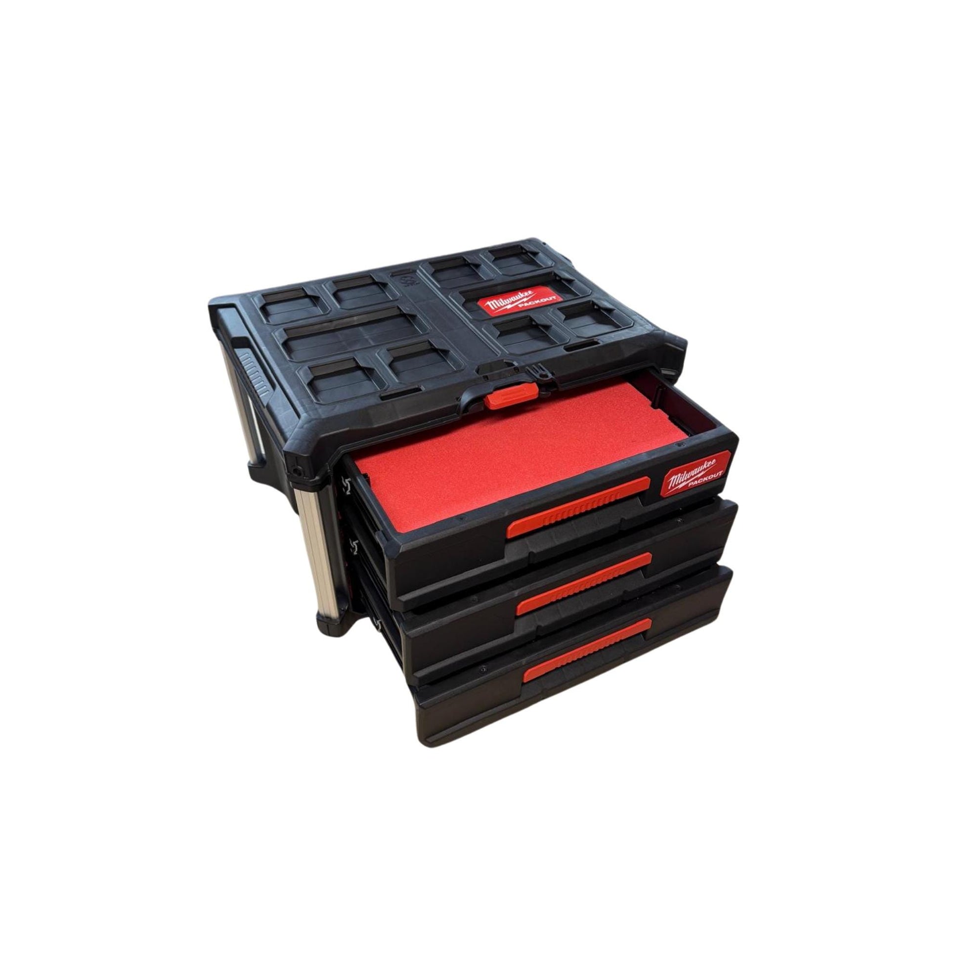 Milwaukee Packout 3-Drawer Foam Insert Template DXF