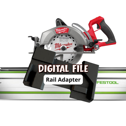 Milwaukee M18 Track Saw Adapter for Festool Rail | STL + 3MF File