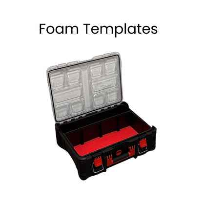 Milwaukee Packout Deep Organiser Foam Insert Template DXF