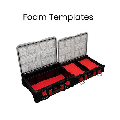 Milwaukee Packout Organiser Foam Templates DXF – Organiser & Deep Set