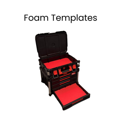 Milwaukee Packout Foam Templates DXF – 4-Drawer & Packout Box Set