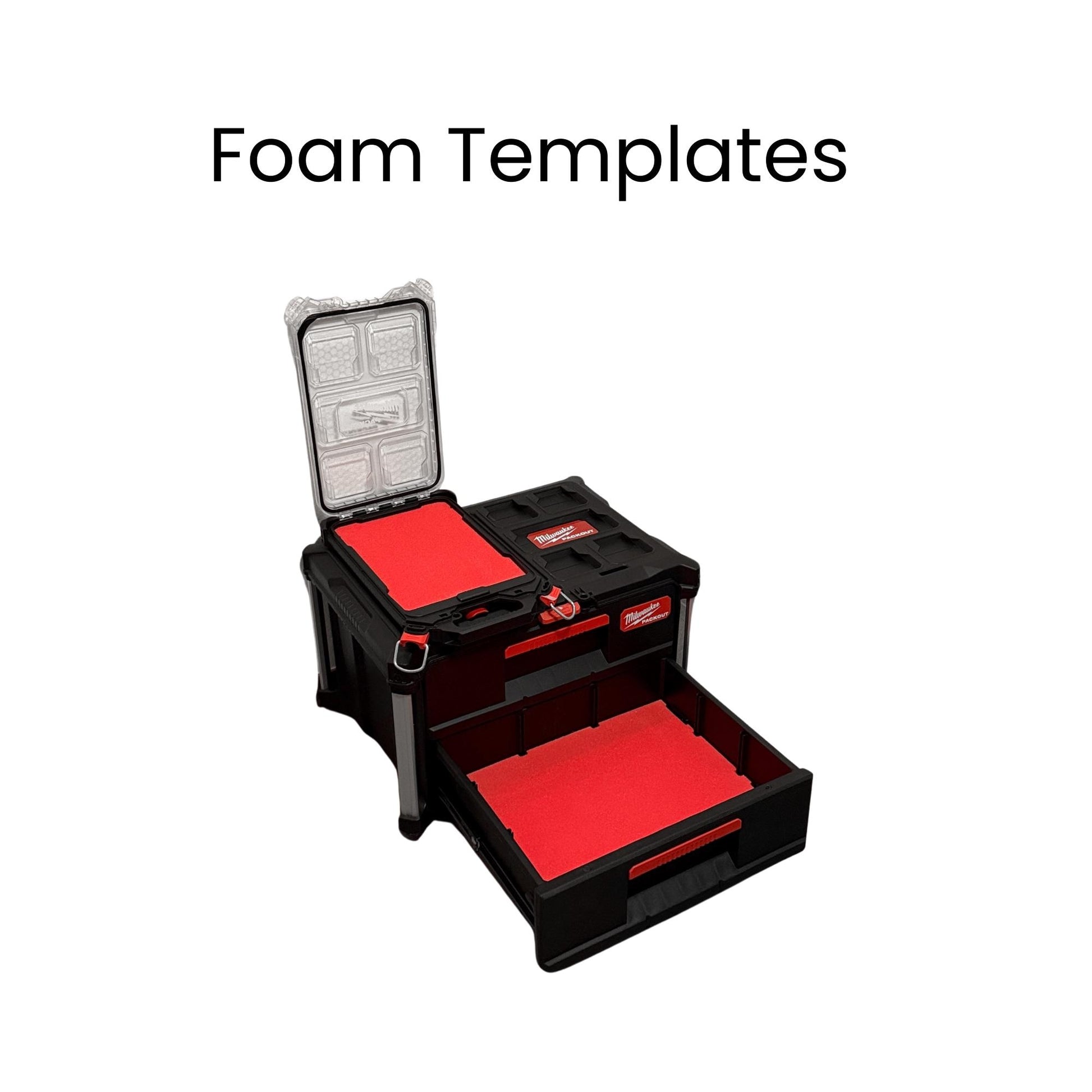 Milwaukee Packout Foam Templates DXF – Compact Slim Organiser & 2 Drawer Set