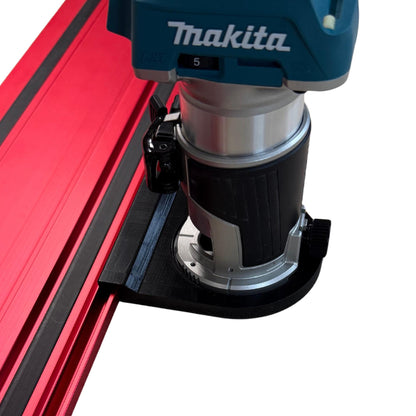 Router Adapter for Makita RT0702C | Fits Milwaukee GR1400 Guide Rail | STL + 3MF Files