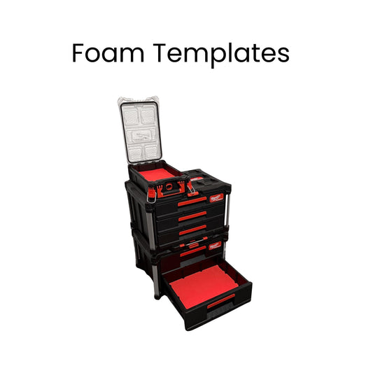 Milwaukee Packout Foam Templates DXF – Compact Organiser 2 3 Drawer Set