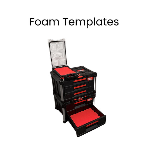 Milwaukee Packout Foam Templates DXF – Compact Slim Organiser 2 3 Drawer Set