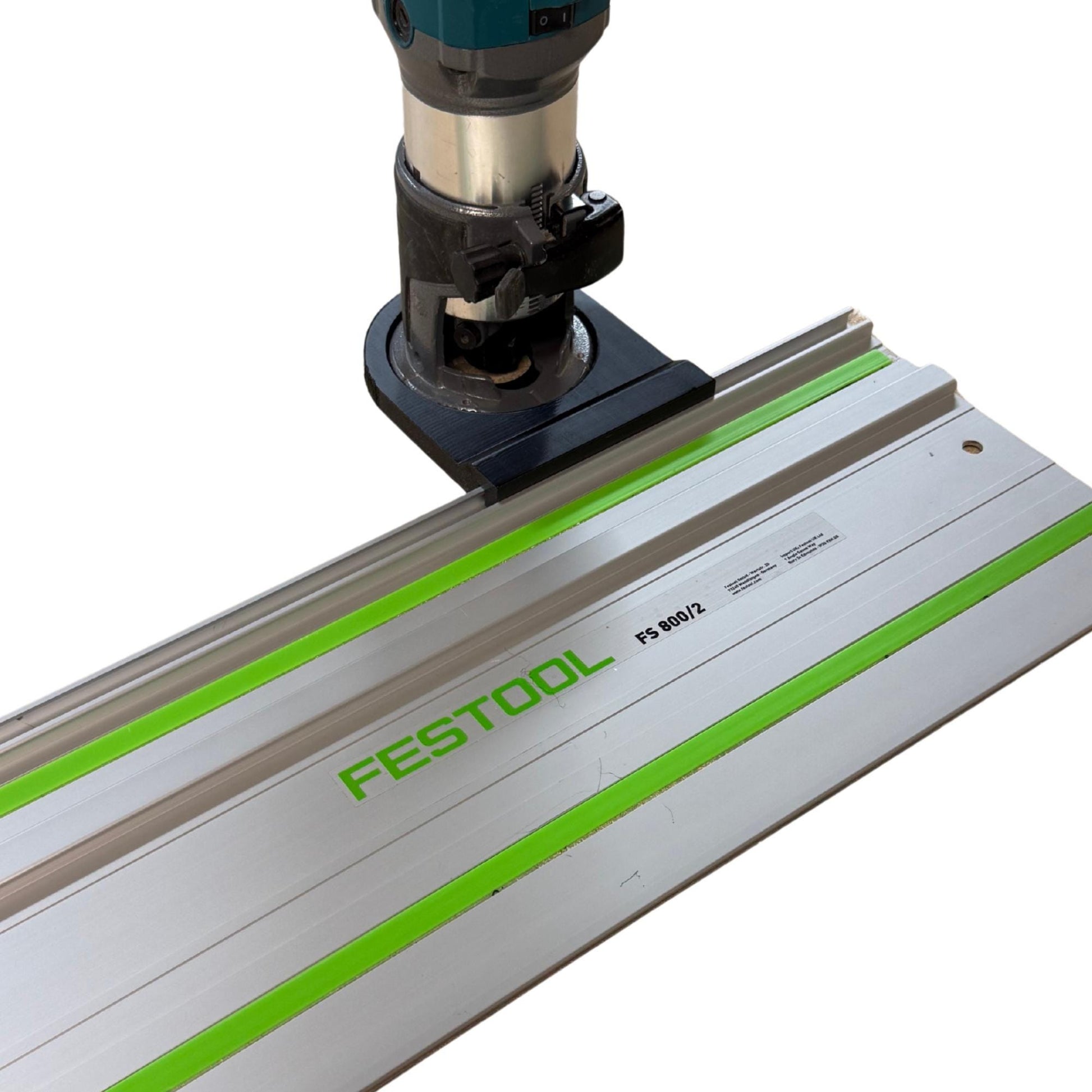 Router Adapter for KATSU Trim Router | Fits Festool Guide Rail | STL + 3MF Digital Files
