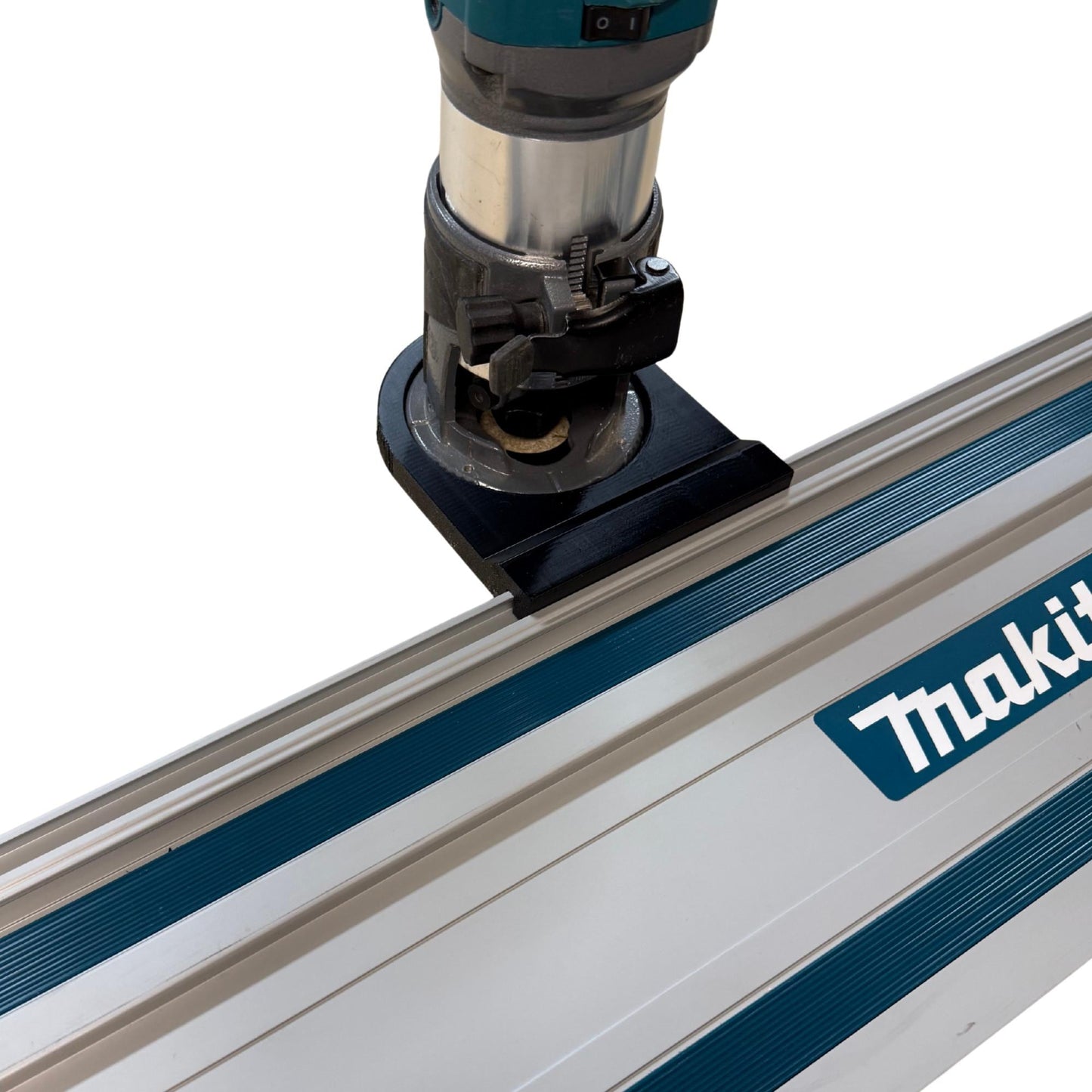 Router Adapter for KATSU Trim Router | Fits Makita Guide Rail | STL + 3MF Files