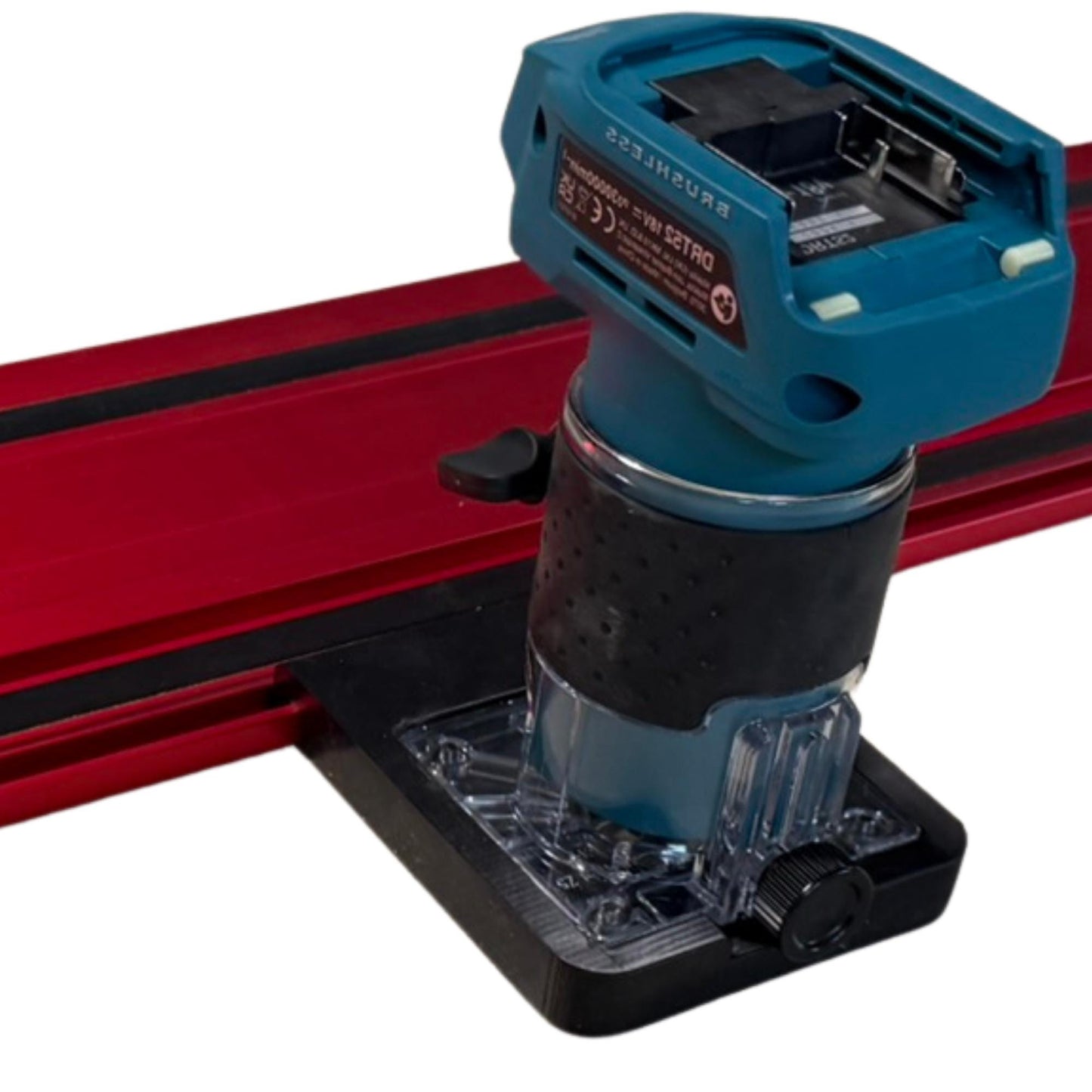 Router Adapter for Makita DRT52 | Fits Milwaukee GR1400 Guide Rail | Digital STL + 3MF Files