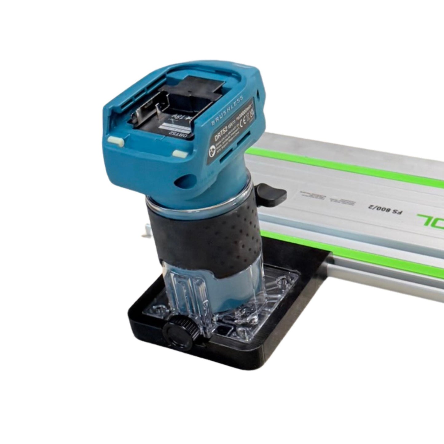 Router Adapter for Makita DRT52 | Fits Festool Guide Rail | Digital STL + 3MF Files