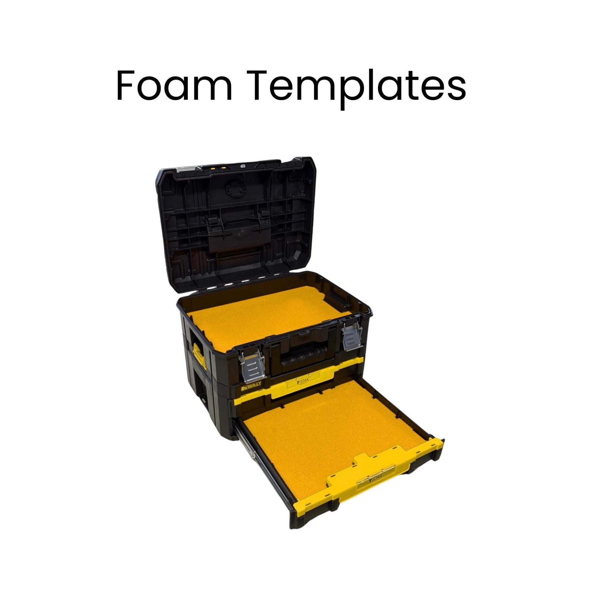 DeWalt TSTAK Combo Kit Foam Insert Template DXF – Tool Organiser Pattern