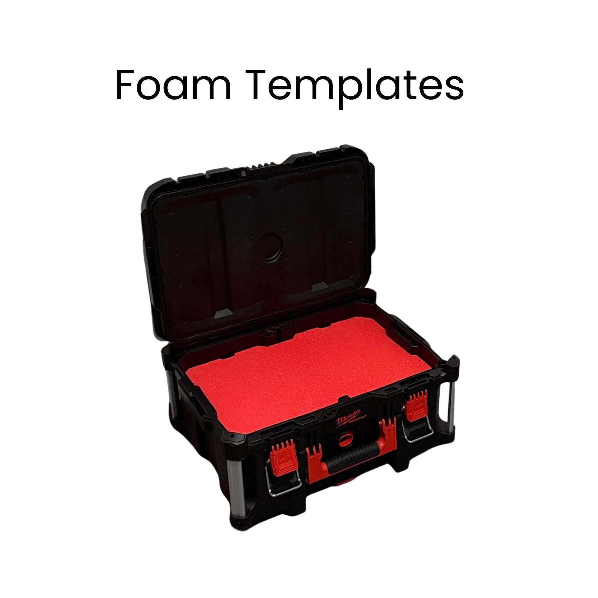 Milwaukee Packout Large Box Foam Insert Template DXF