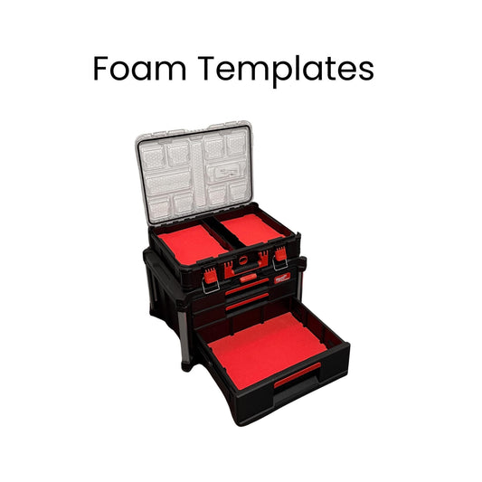 Milwaukee Packout Foam Templates DXF – 2+1 Drawer & Organiser Set
