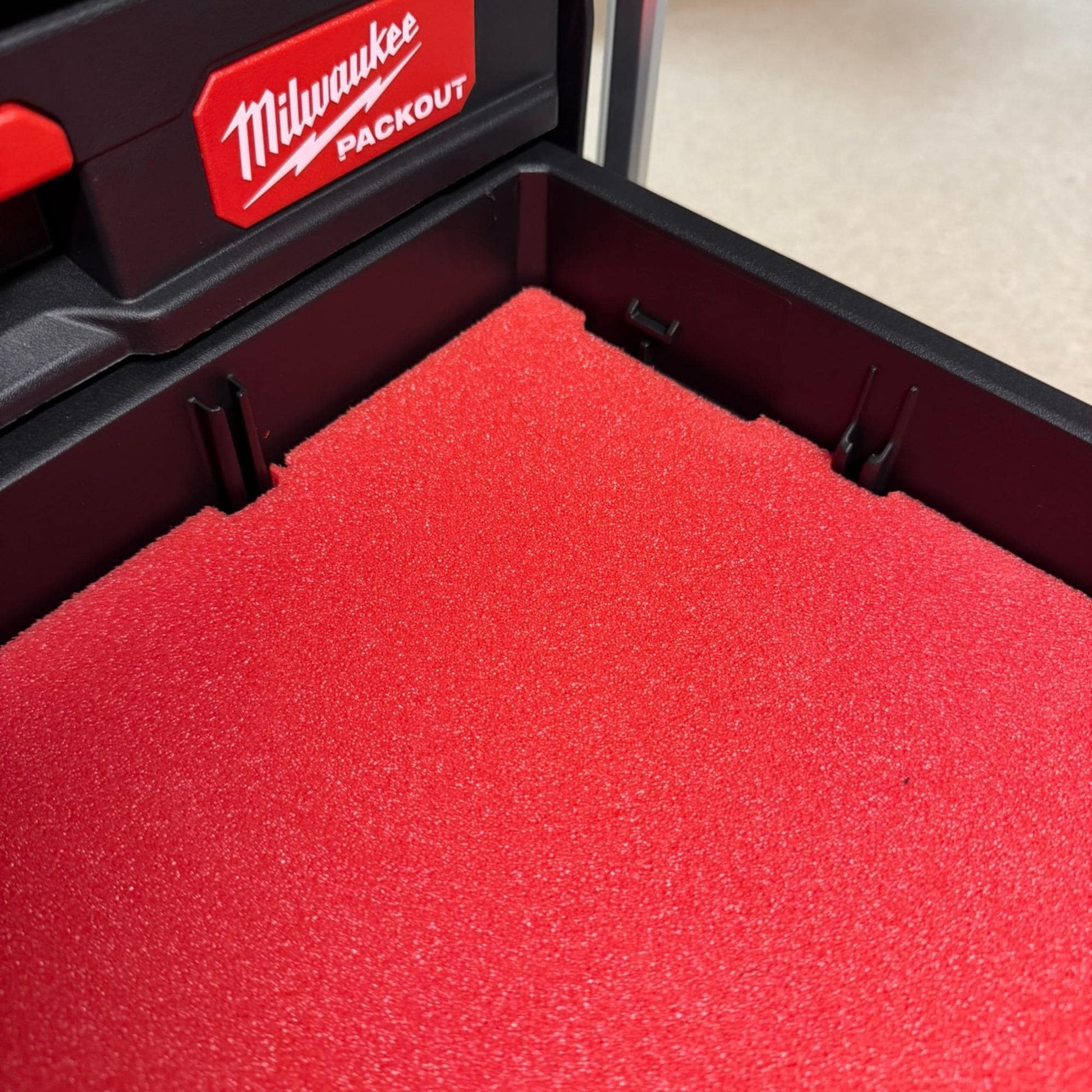 Milwaukee Packout Foam Templates DXF – 2 Drawer 3 Drawer Large Tool Box Set