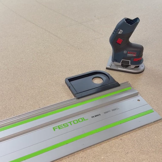 Router Adapter for Bosch GKF 12V | Fits Festool Guide Rail | STL + 3MF Digital Files