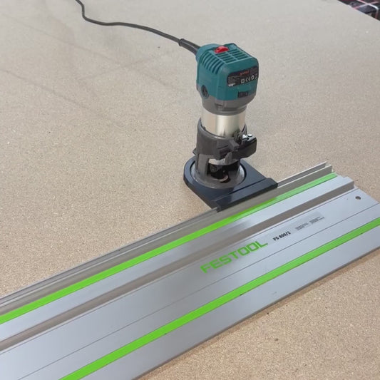 Router Adapter for KATSU Trim Router | Fits Festool Guide Rail | STL + 3MF Digital Files