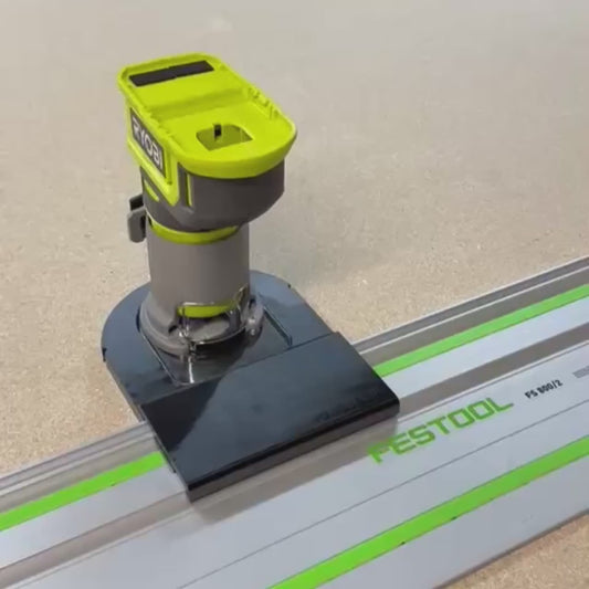 Router Adapter for Ryobi RTR18C | Fits Festool Guide Rail | STL + 3MF Digital Files