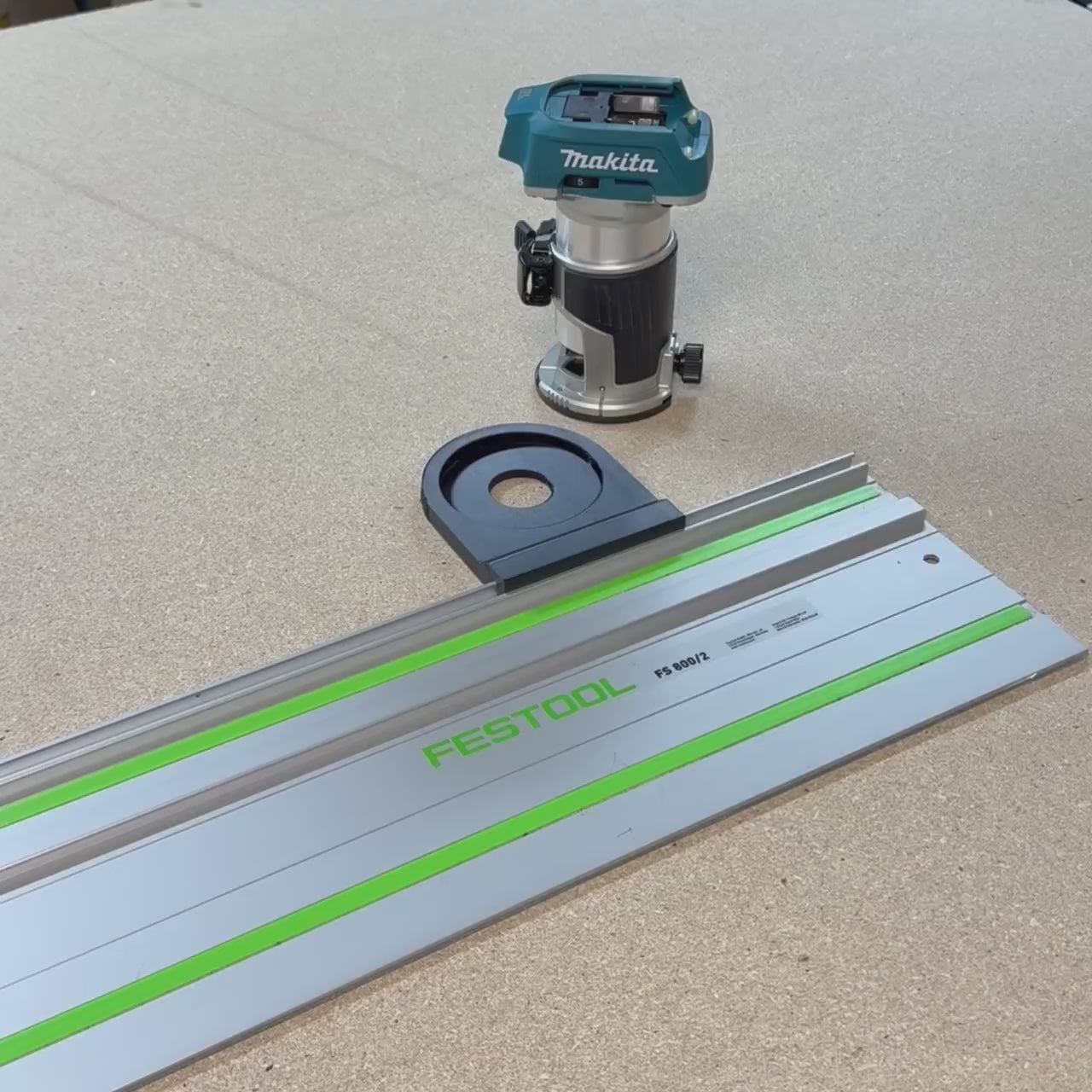 Router Adapter for Makita DRT50Z | Fits Festool Guide Rail | STL + 3MF Digital Files