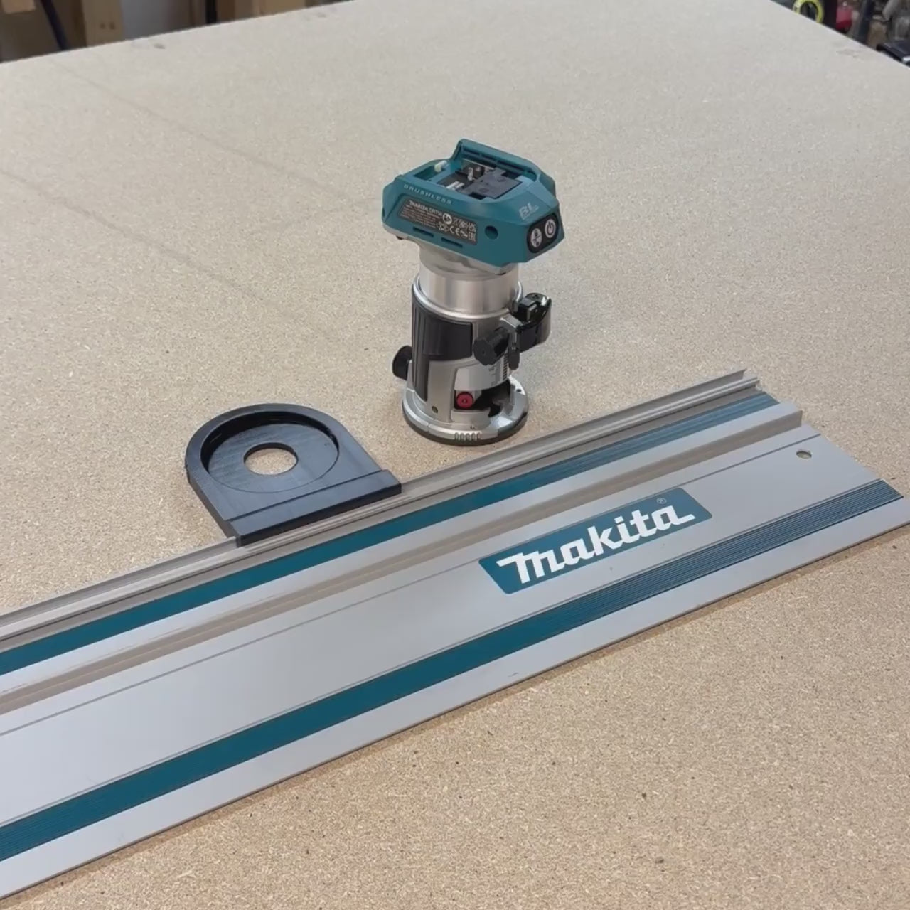 Router Adapter for Makita DRT50Z | Fits Makita Guide Rail | STL + 3MF Digital Files
