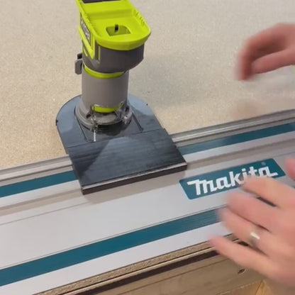 Router Adapter for Ryobi RTR18C | Fits Makita Guide Rail | STL + 3MF Digital Files